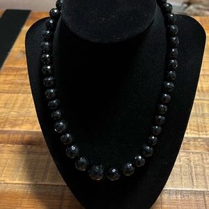 NIB - black onyx necklace and earrings